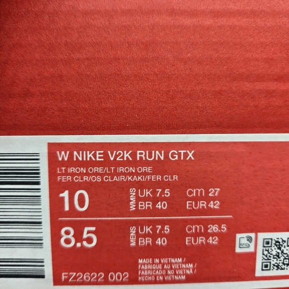 New Nike V2K Run GORE-TEX Women's Waterproof Shoes Size 10 - Picture 8 of 8